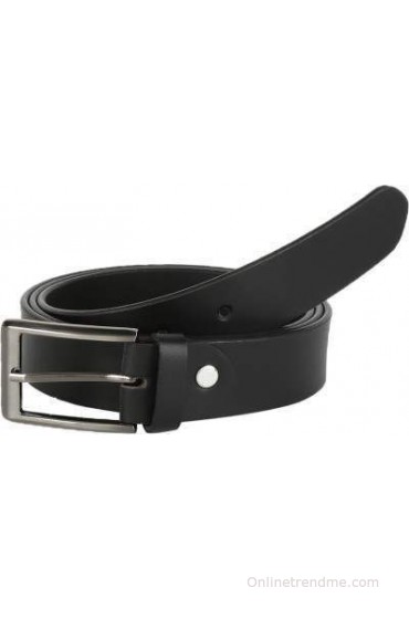 Global Leather Boys, Men, Girls, Women Formal, Casual, Party, Evening Black Genuine Leather Belt(Black)